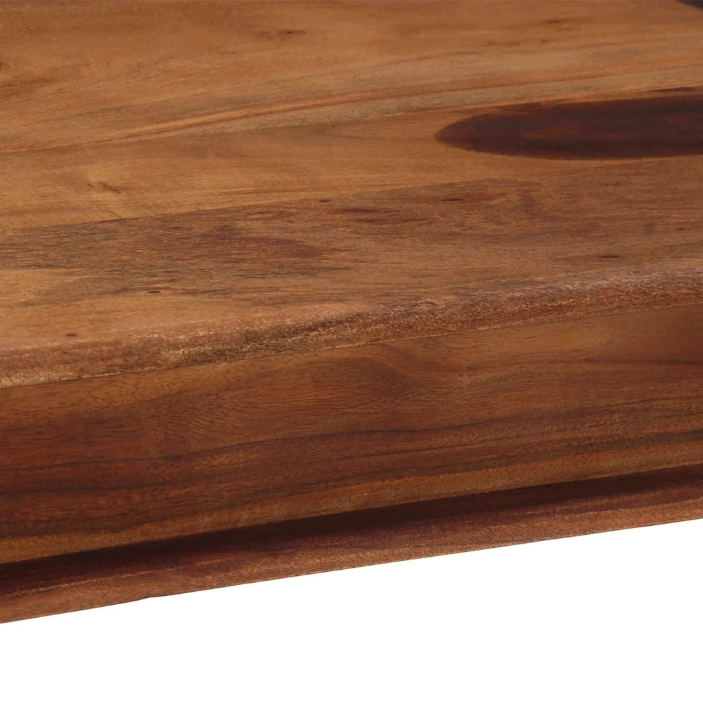 Tavolo da Pranzo 120x60x77 cm in Legno Massello di Acacia