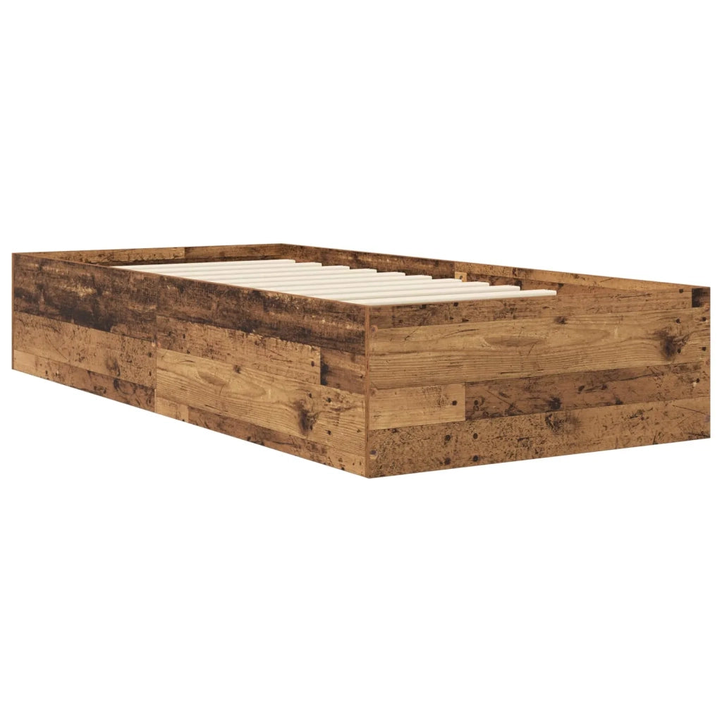 Struttura letto a pavimento Legno antico 80 x 200 cm 3429544