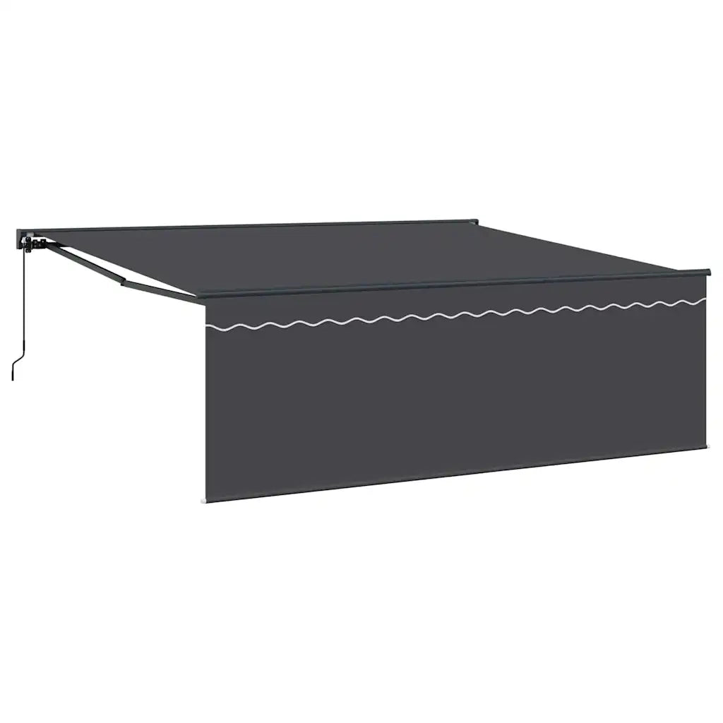 Tenda Retrattile Antracite 400 × 300 cm Poliestere e Alluminio 3330503