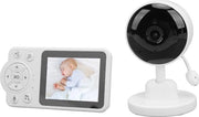 Baby Monitor 28 Pollici Schermo LCD Visione Notturna a Due Vie Senso di Temperatura Canti per Animali Domestici - Senza Connessione Wi-Fi - Monitor per Bambini con Telecamera (Presa EU)
