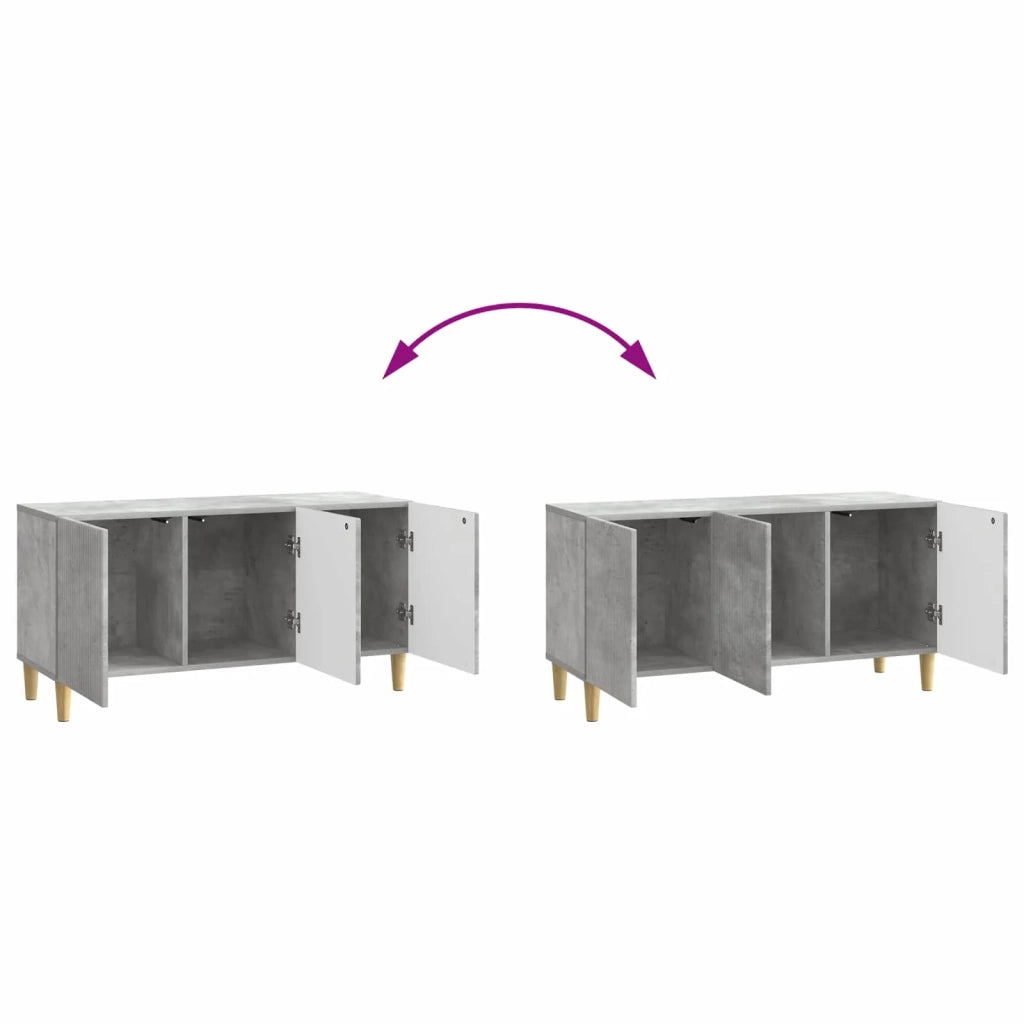 Mobile TV-Credenza per TV Grigio Cemento 99 x 34,5 x 50 cm Legno ingegnerizzato 509675