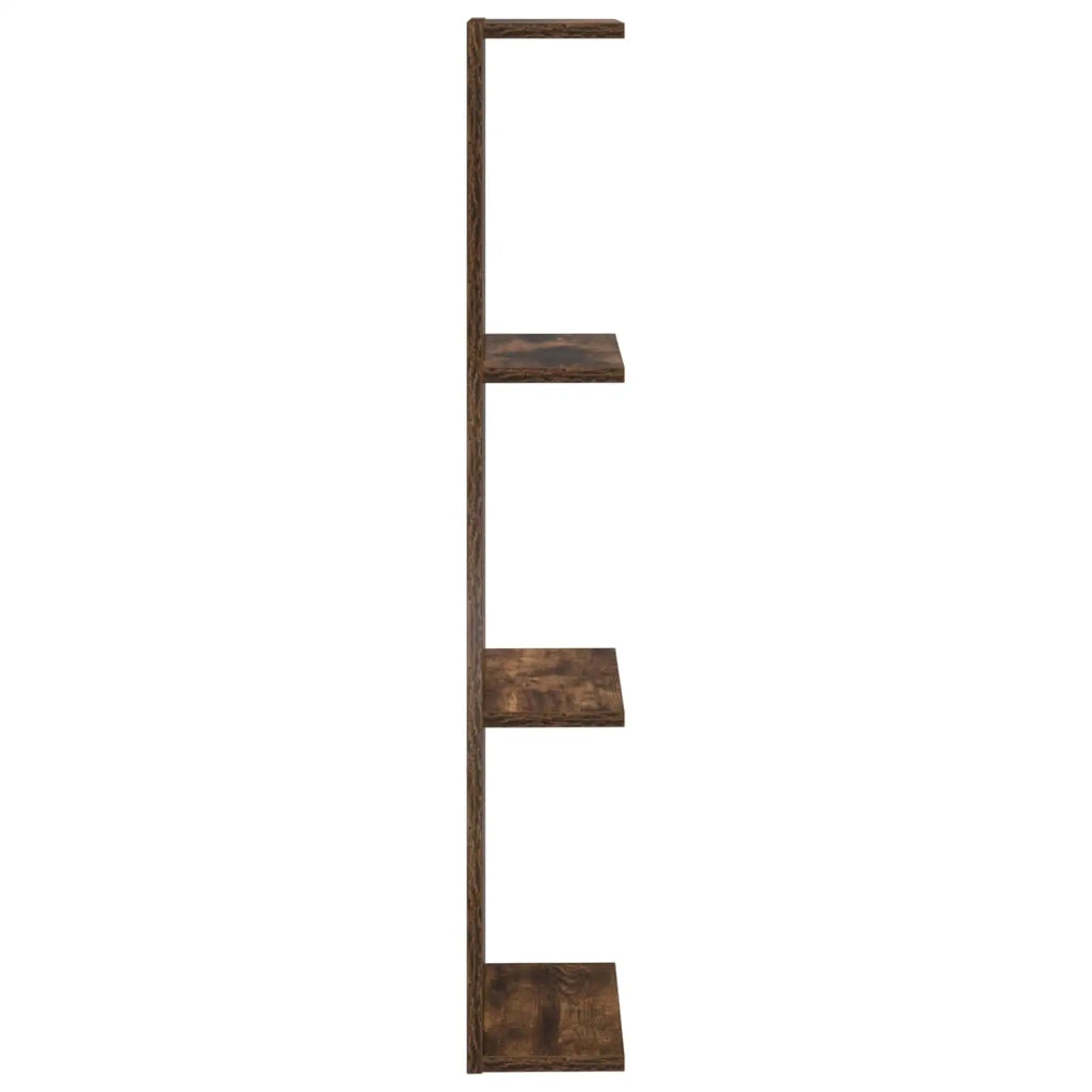 Scaffale da parete Rovere Fumo 25 x 15 x 100 cm 8012388