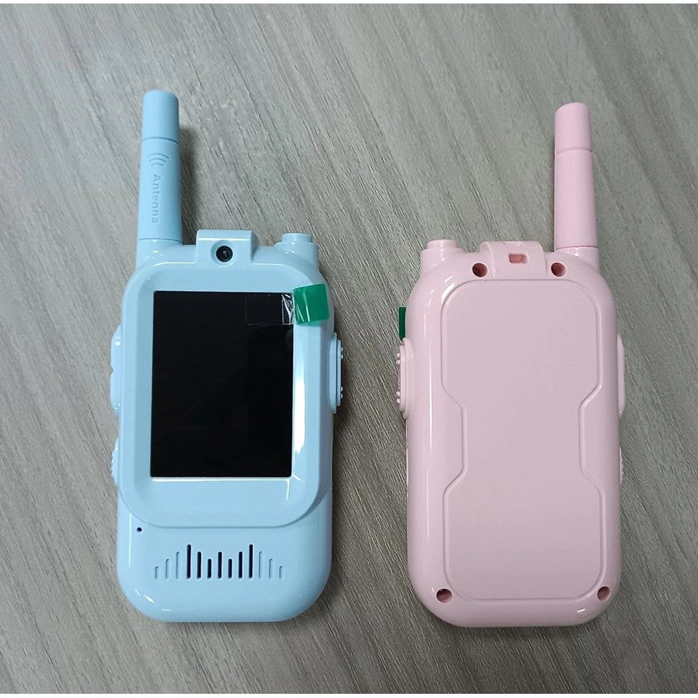 Trade Shop - Walkie Talkie Per Bambini Video Chat Con Schermo Radio Giocattolo Ricaricabili Cambia Voce -