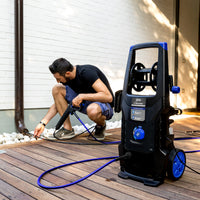 AR Blue Clean e-2 DUALSPEED D Idropulitrice ad Alta Pressione con Doppia VelocitÃ , Sonda Sturatubi e Patio Cleaner (2200 W, 160 bar, 460 l/h)