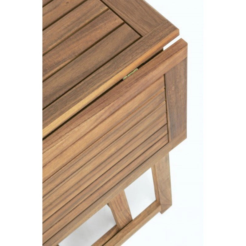 Tavolo da Giardino e 4 Sedie in Legno Pieghevoli Set da Esterno Noemi Bizzotto