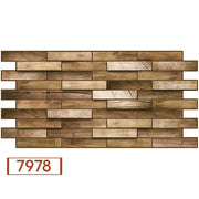 Pannelli 3D Rivestimento a parete in PVC effetto pietra, mosaico, legno Realistici e isolanti. - 7978 (mis. 980x480mm)