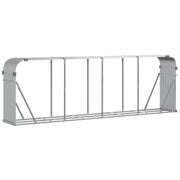 Portalegna argento 300 x 45 x 100 cm acciaio zincato Argento 02_0043794