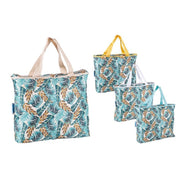 Trade Shop - Borsa Frigo Mare Spiaggia Donna 22lt Con Stampa Tropicale A Foglie Con Manici 3239242 -