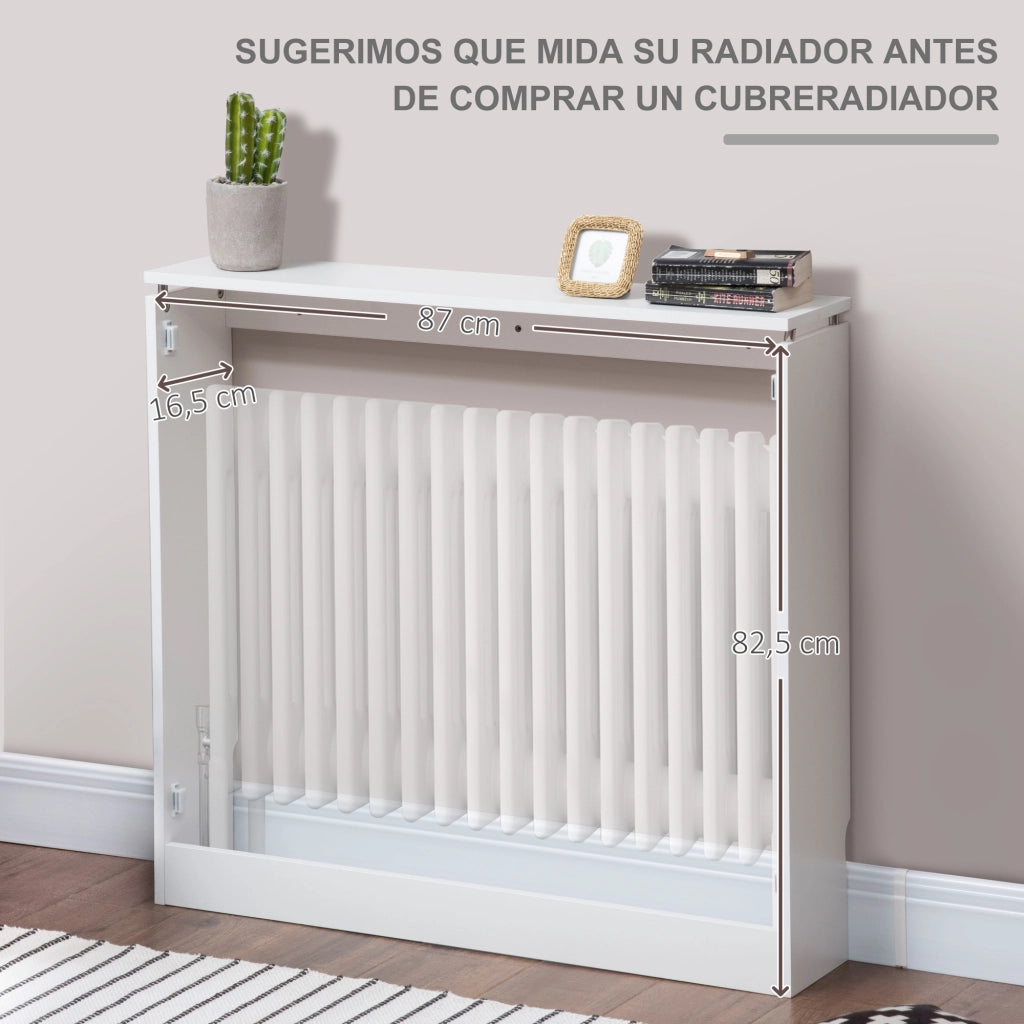 Cubrerradiador MDF Bianco Moderno ¨C zephmum ¨C 90x18x84 cm