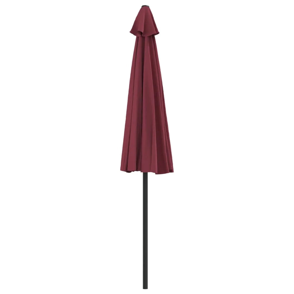 Palo in alluminio per ombrellone da balcone 270 x 135 x 245 cm mezzo bordeaux 02_0008314