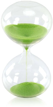 Decorativo orologio da sabbia a mano con vetro borosilicato - 3 minuti - Misura 11,43 cm - Duraturo e termoresistente - Orologio da sabbia con misurazione del tempo