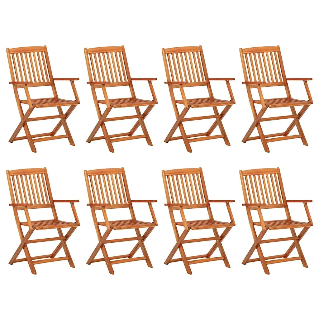 Set da Pranzo da Giardino 9 pz 220x90x75 cm Massello di Acacia 3086974