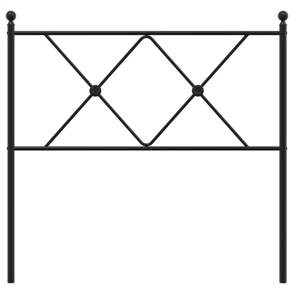 Testiera di Ricambio in Metallo Nero 90 cm 376530
