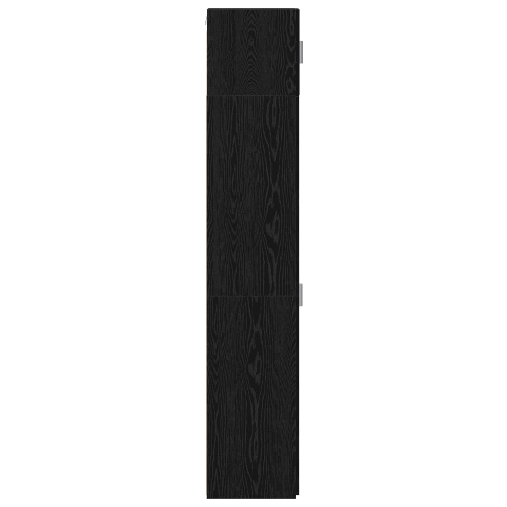 Armadio Sottile  Rovere Nero 30x42.5x225 cm Legno Ingegnerizzato