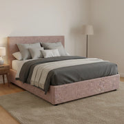 Worthing, Letto Matrimoniale Sfoderabile Made in Italy, Rosa Antico