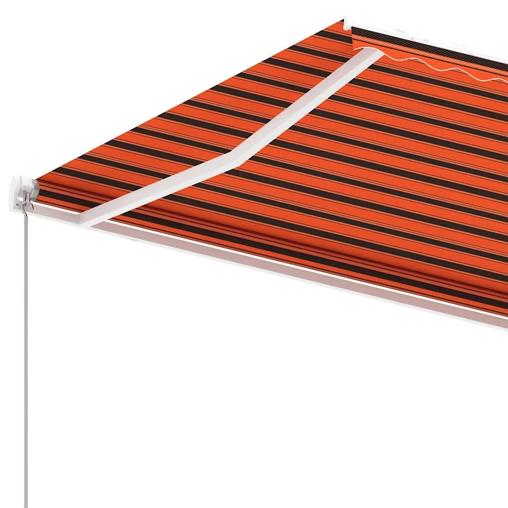 Tenda da Sole Autoportante Manuale 600x300cm Arancione Marrone 3069600