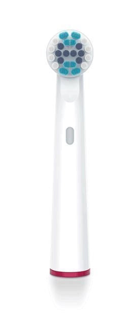 Beurer 10156 Clean - KIT_ 4 testine di ricambio Standard per spazzolini oscillanti-rotanti, compatibili con TB 30-TB 50, setole medie, cappucci protettivi, anelli colorati, Bianco