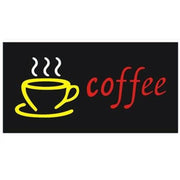 Trade Shop - Logo Coffee Insegna Luminosa Per Bar Ristorante Pizzeria A Led Scritta Caffè -