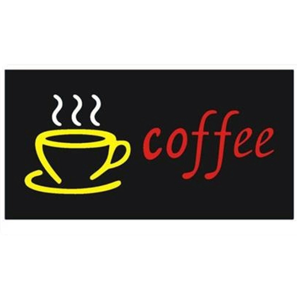 Trade Shop - Logo Coffee Insegna Luminosa Per Bar Ristorante Pizzeria A Led Scritta Caffè -