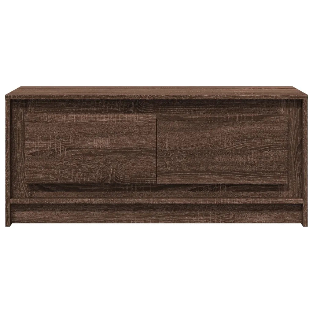 Tavolino da Salotto con Luci LED Rovere Marrone in Truciolato