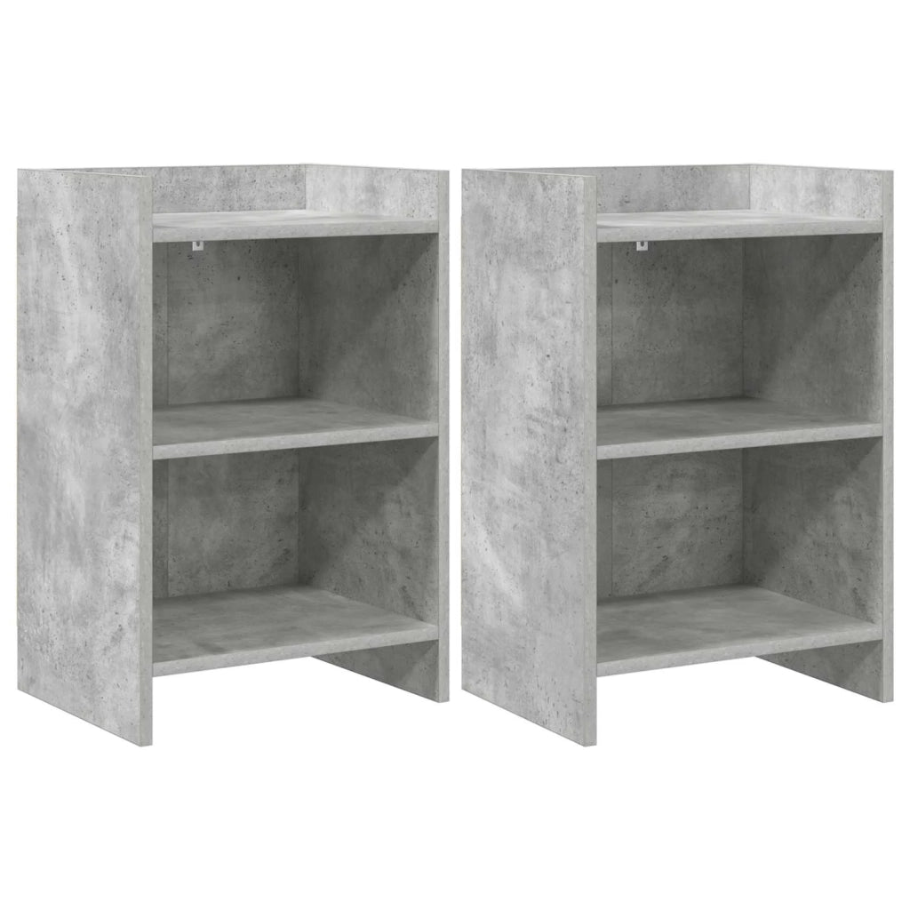 Comodini 2 pcs Grigio Cemento 40 x 30 x 60 cm 8011002