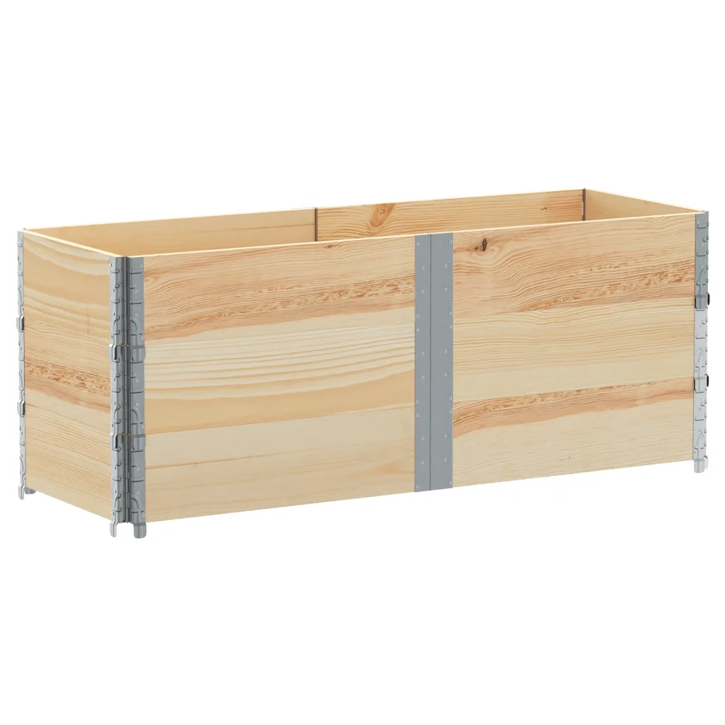 vidaXL Fioriera da Giardino 150x50 cm in Legno Massello di Pino