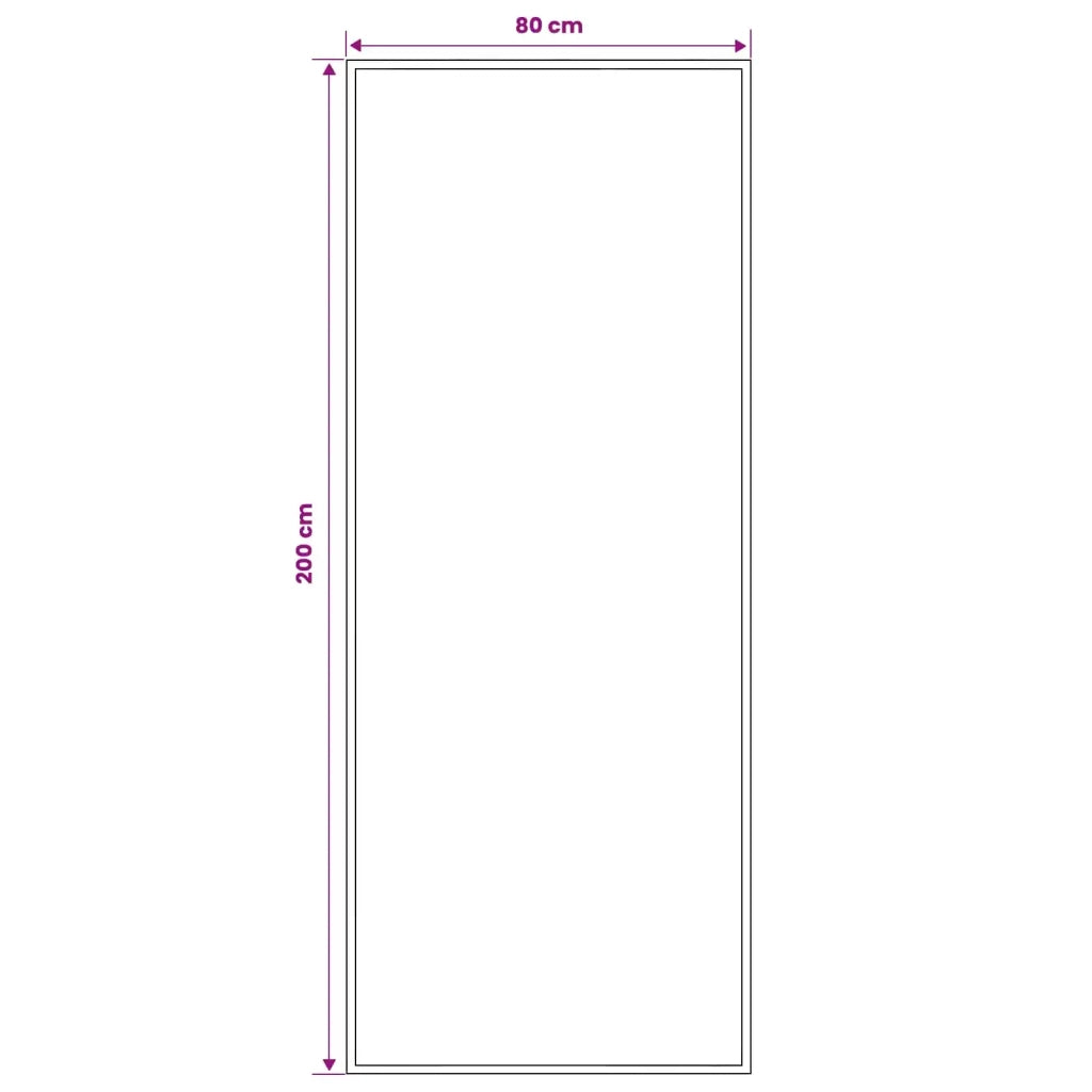 Tappeto Runner FLORNES Tessuto Tortora 80 x 200 cm PP 7 mm 42057493