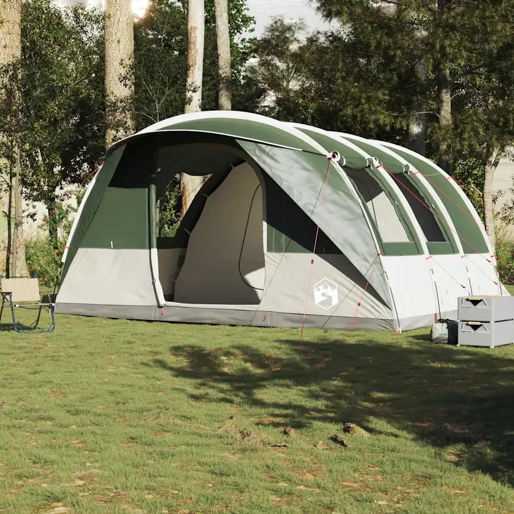 Tenda da Campeggio a Tunnel per 5 Persone-Tenda per Escursionismo Verde Impermeabile 823628