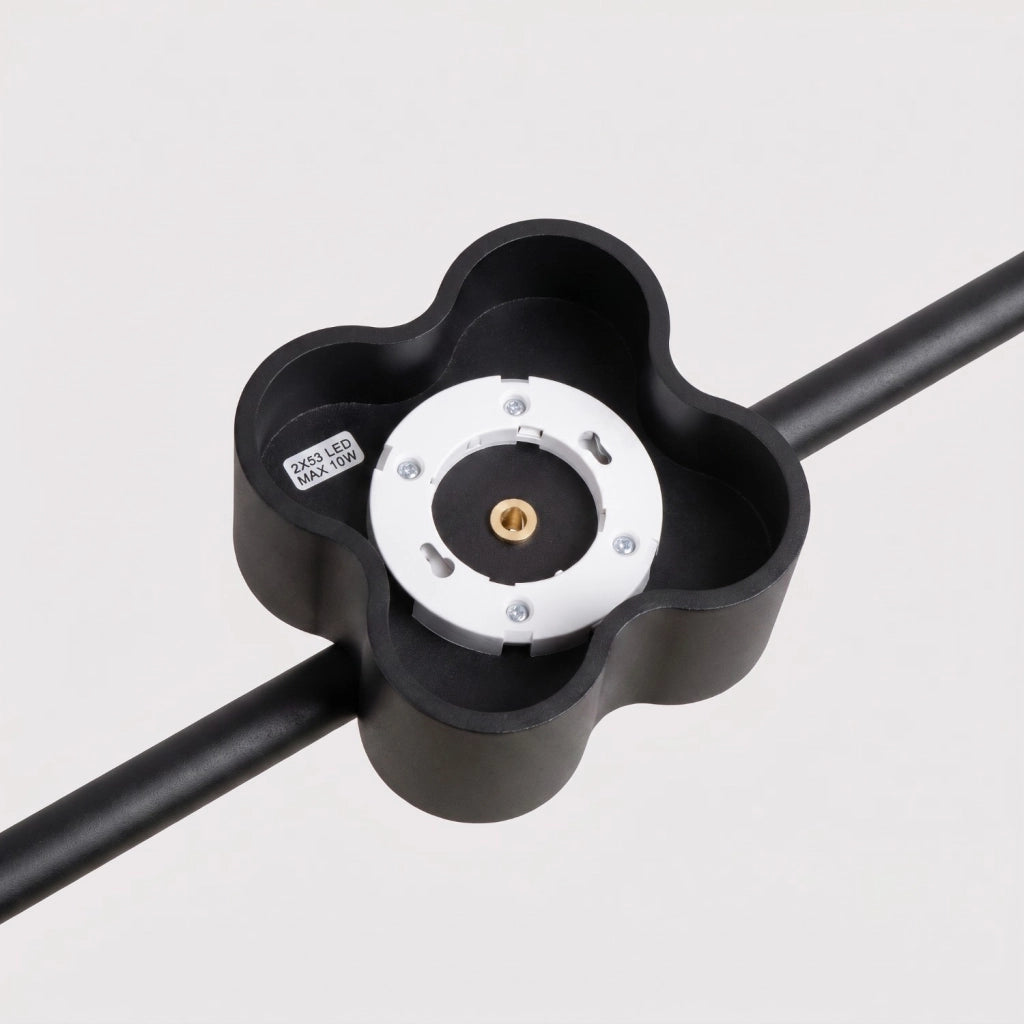 Lampadario OVIO 4 nero Gx53