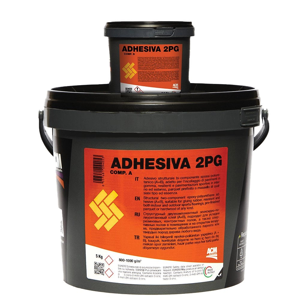 COLLA PER TAPPETI GOMMA 'ADHESIVA 2P/G' 5 kg
