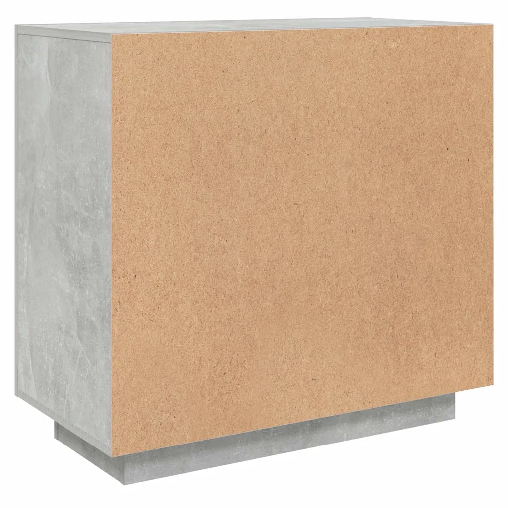 Credenza-Buffet-Armadio da cucina Grigio Cemento 80x40x75 cm in Legno Compensato