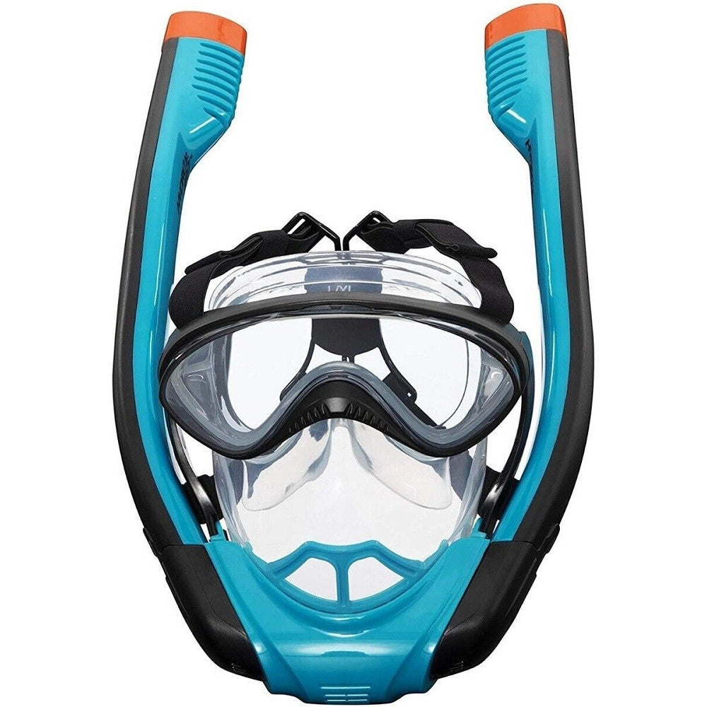 Trade Shop - Maschera L/xl Con 2 Boccagli Da Snorkeling Sub Per Mare Piscina Hydro-pro 24058 -