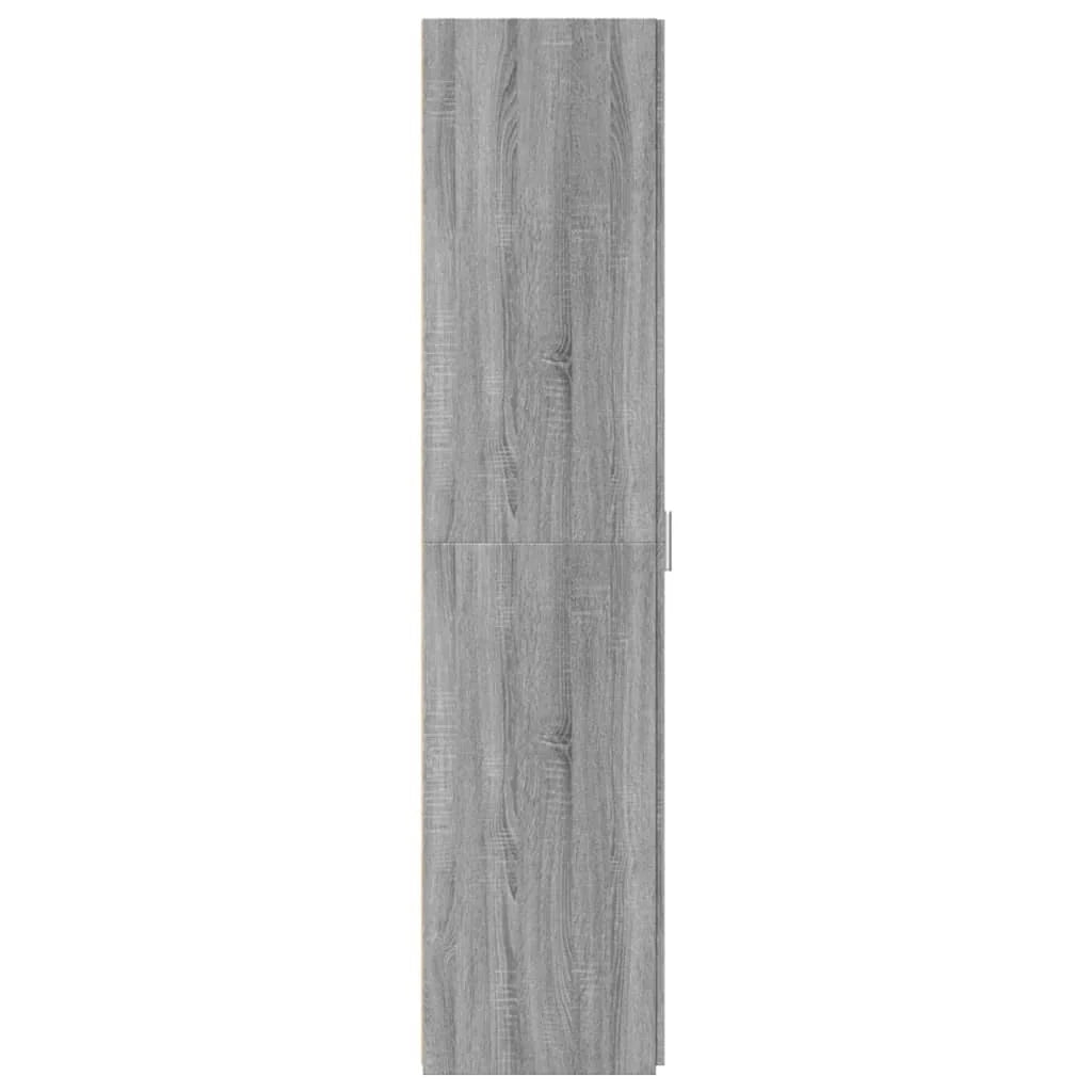 Buffet credenza cassettiera armadio mobile contenitore organizer cucina soggiorno salotto rovere Sonoma alto 40 x 42,5 x 185 cm legno ingegnerizzato grigio 02_0035363