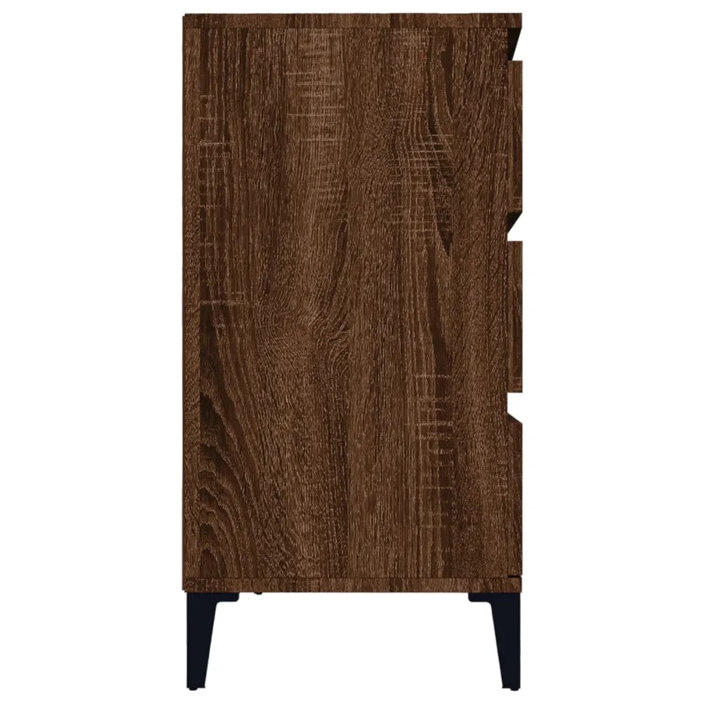 Credenza Rovere Marrone 60x35x70 cm in Legno Multistrato 823055