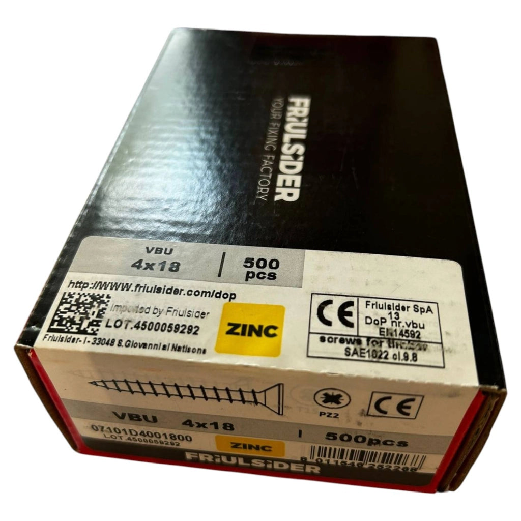 VITI PER TRUCIOLARE ZINCATA GIALLA 4x18 500 PEZZI