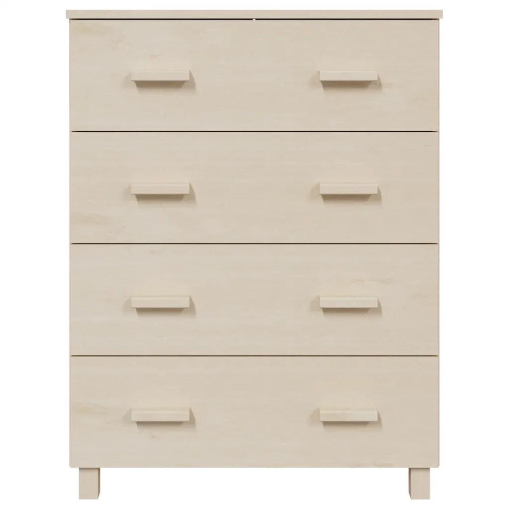 Credenza-Buffet-Armadio da cucina HAMAR ambra 79x40x103,5 cm in Legno Massello di Pino