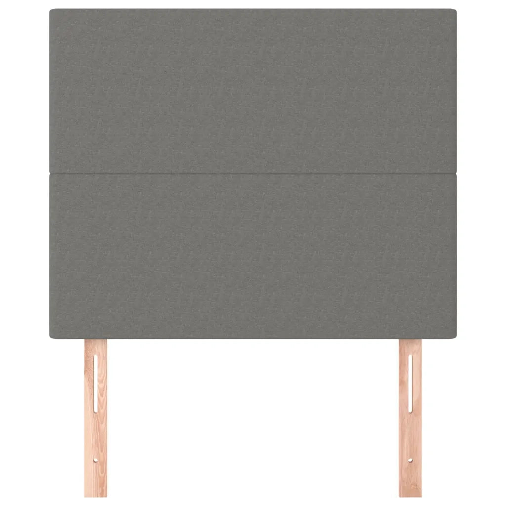 Testiera | Testata Grigio Scuro 80x5x118/128 cm Tessuto