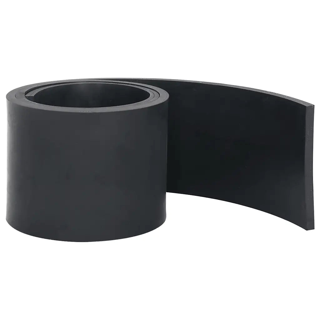vidaXL Bordo in Gomma per Spazzaneve Nero 200x15x1 cm
