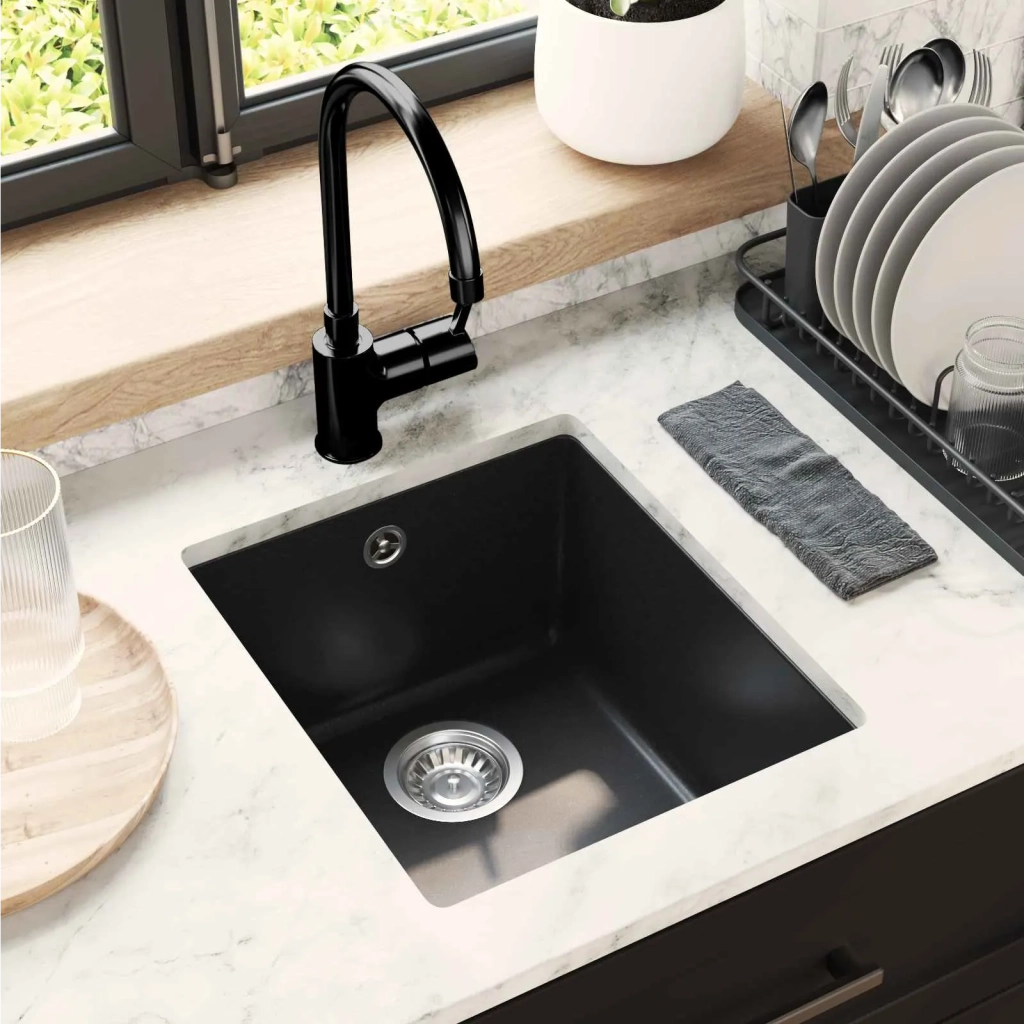 Lavello Nero 370 x 460 mm 80% Quarzo e 20% Resina CFW4737210