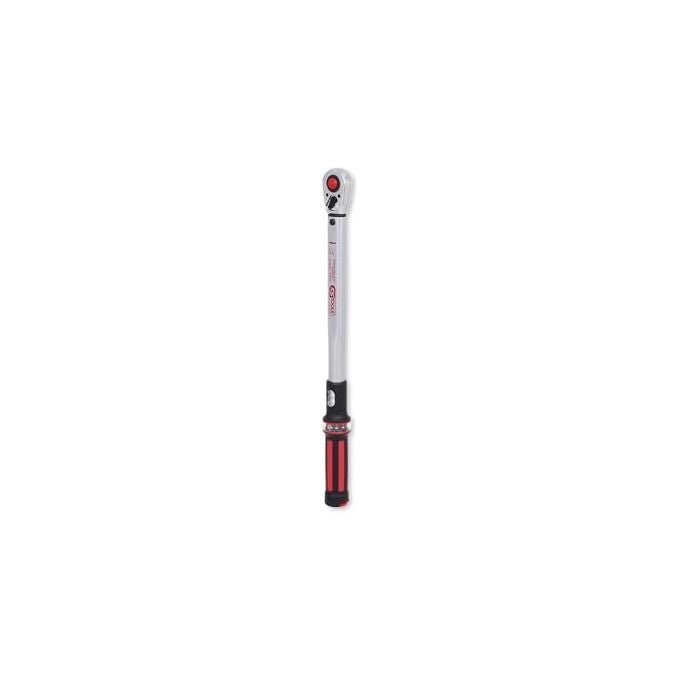 KS TOOLS 516.6542 ERGOTORQUE Chiave dinamometrica 1-2 pollice con testa a cricco reversibile 40-200 Nm colore Rosso