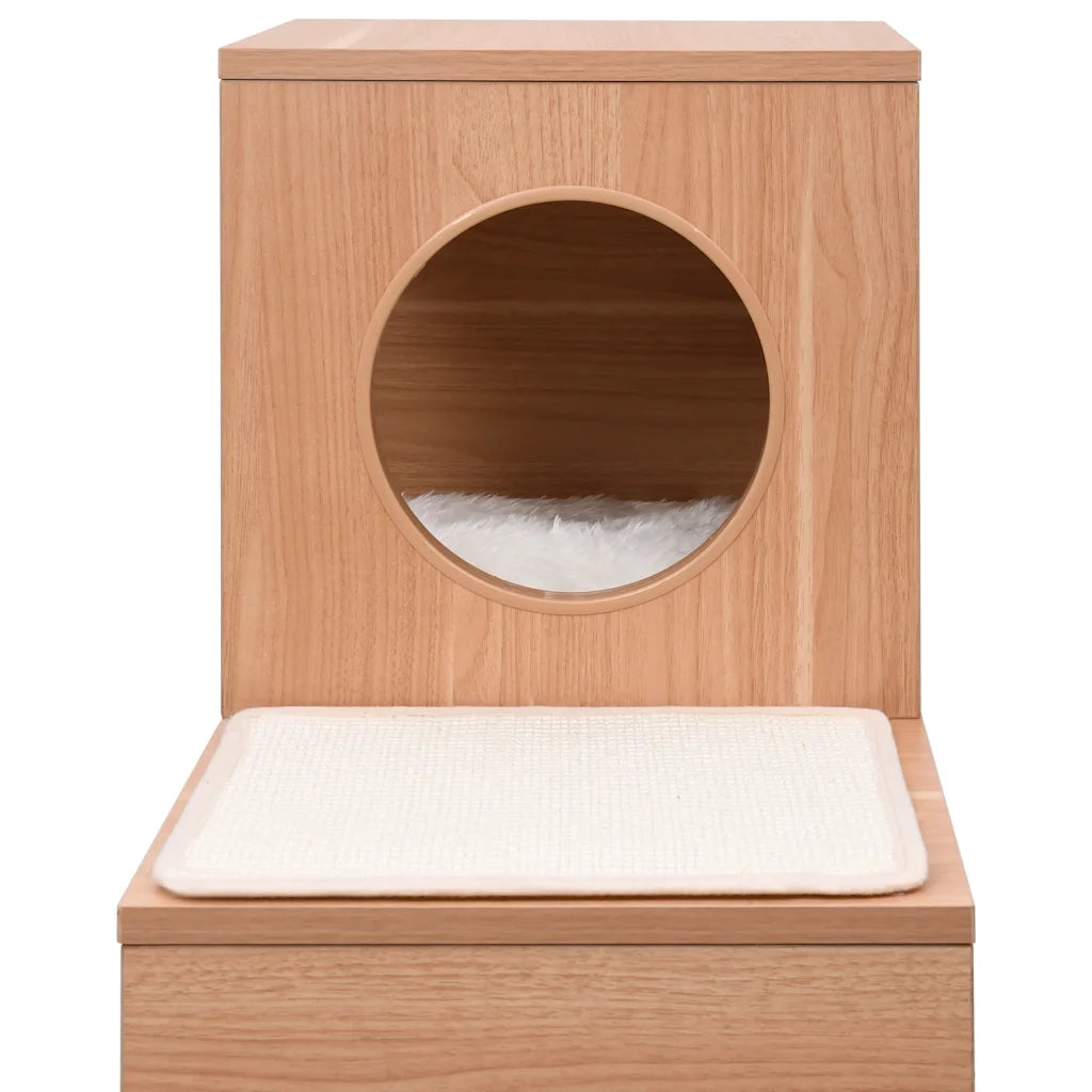Cuccia per Gatti con Tappeto Tiragraffi in Sisal 100 cm