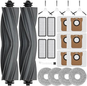 Accessori per Dreame L20 Ultra - Kit di Ricambio - 2 Spazzole Principali - 6 Sacchi a Polvere - 4 Aspirabroccoli - 4 Filtro HEPA - 4 Spazzole Laterali - 1 Spazzola di Pulizia - 1 Chiave a Lame - Componenti per Aspirapolvere