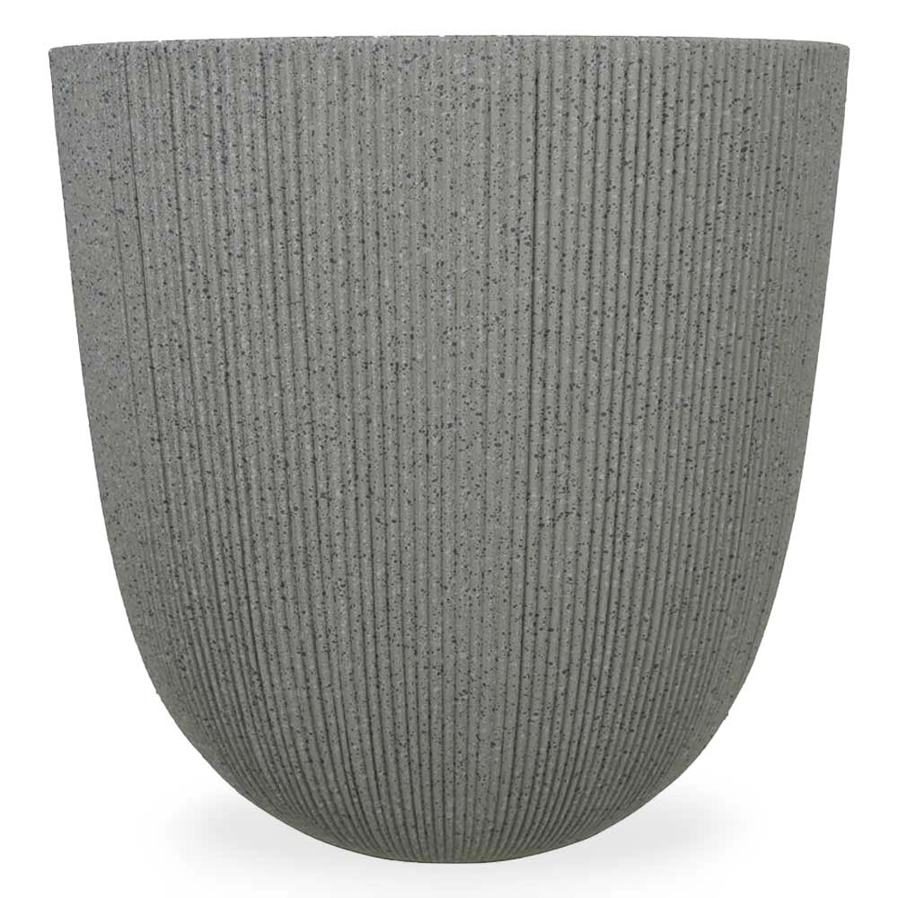 Vaso in plastica HDPE poliresina alta densità per piante Cilindro Grigio h 44,5