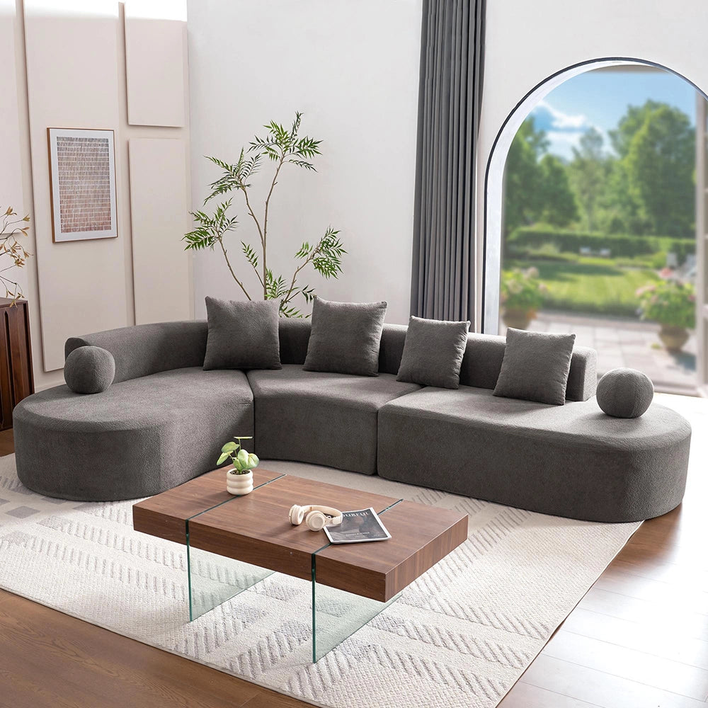 Divano a L senza struttura nuvoloso - Xylo - 327 cm alto, comodo, non assemblato