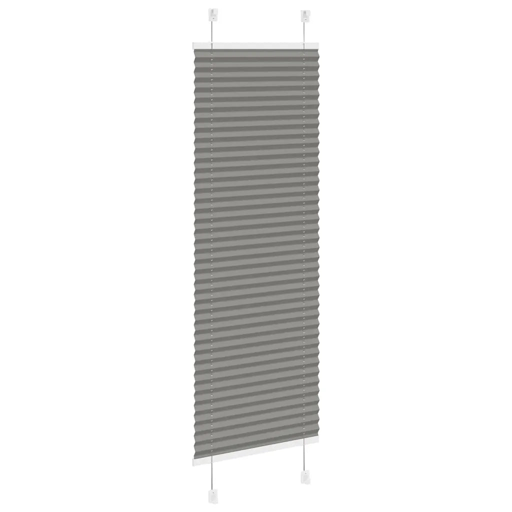 Tenda Plissettata Antracite 45x100 cm Larghezza Tessuto 44,4 cm 4015064