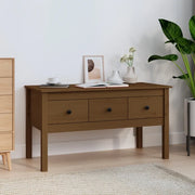Tavolino da Salotto ambra 102x49x55cm in Legno Massello di Pino 820944