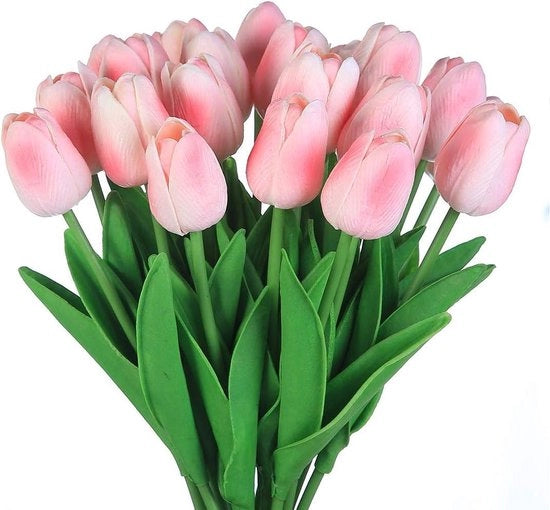 Decorazioni - Fiori di Tulipano di Materiale Latex - Aspetto Realistico - Per Matrimonio Camera Casa Hotel Festa e DIY - 10 Pezzi