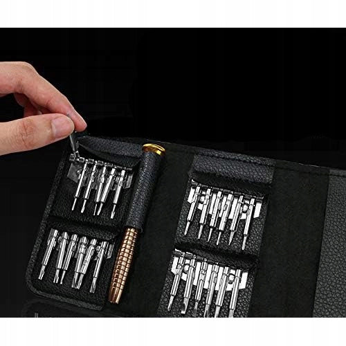 Set di Cacciaviti di Precisione 25 in 1 – Manico Ergonomico | 24 Punte Varie