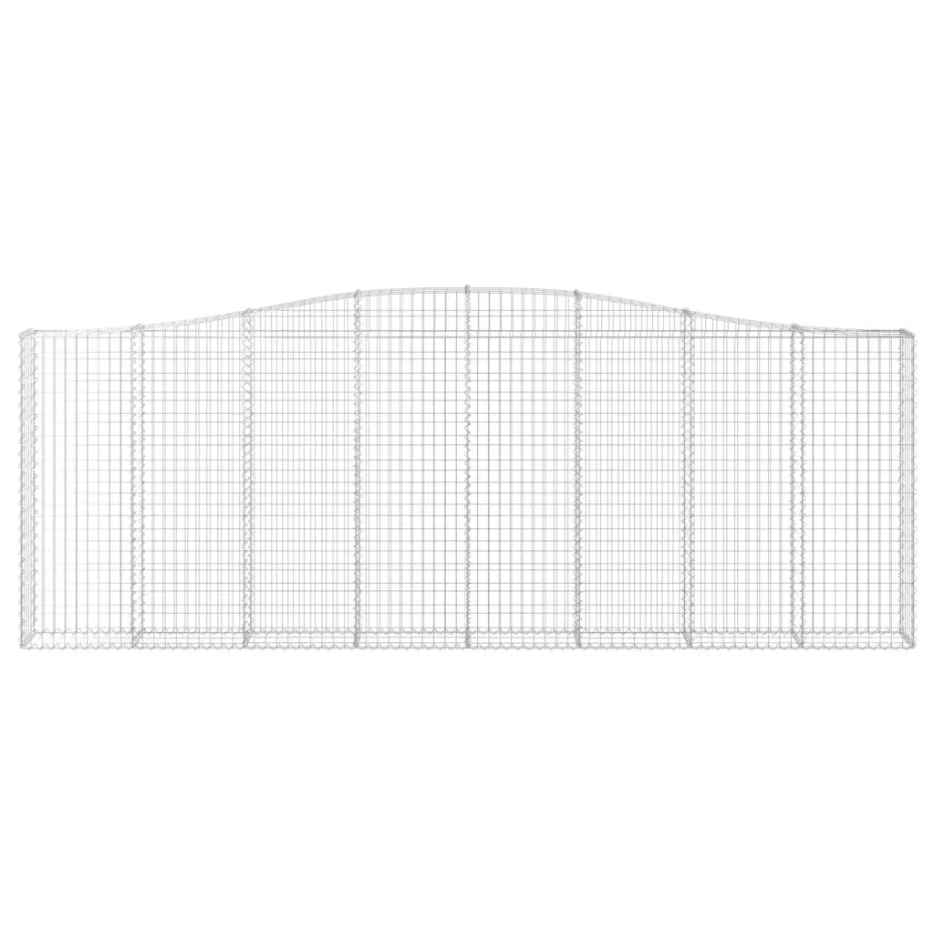 Cesti Gabbioni ad Arco 15 pz 400x30x140/160 cm Ferro Zincato