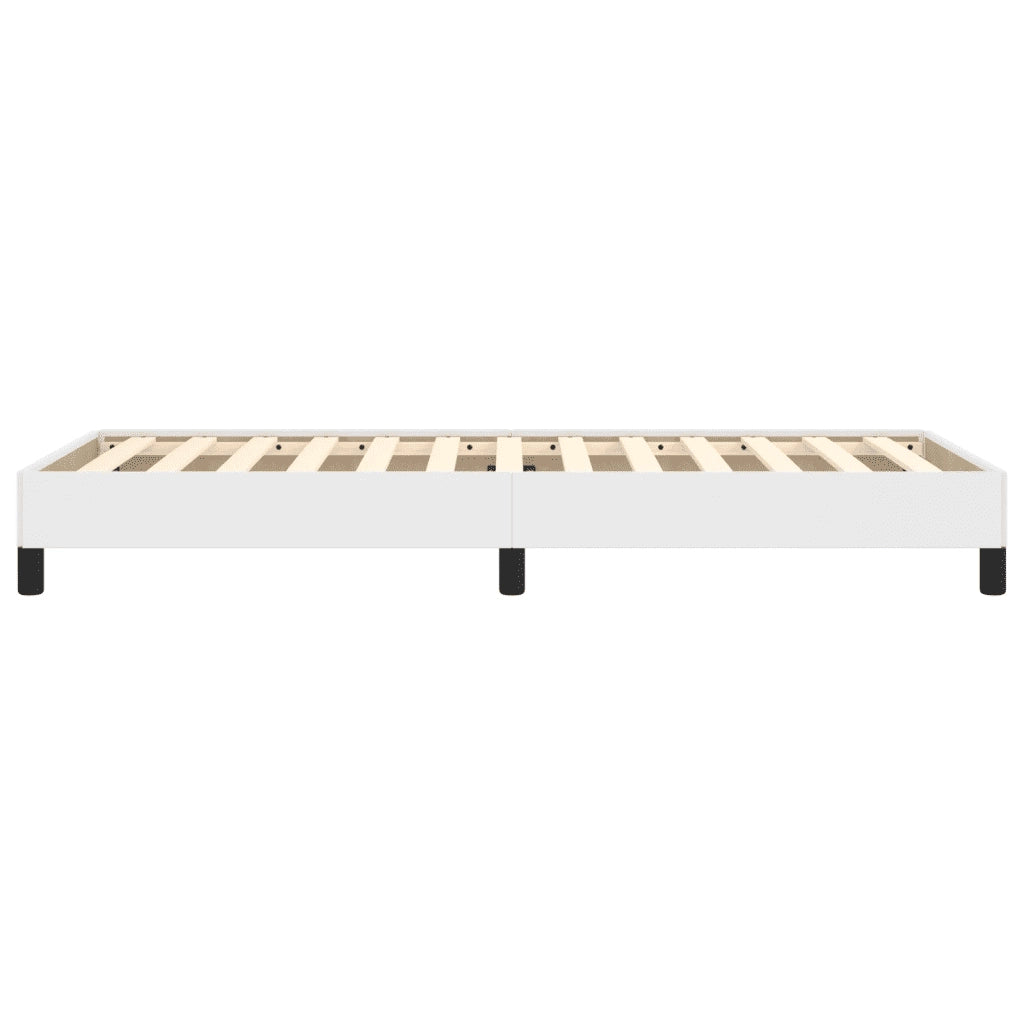 Letto singolo | Letto per adulti | Giroletto Bianco 90x190 cm in Similpelle